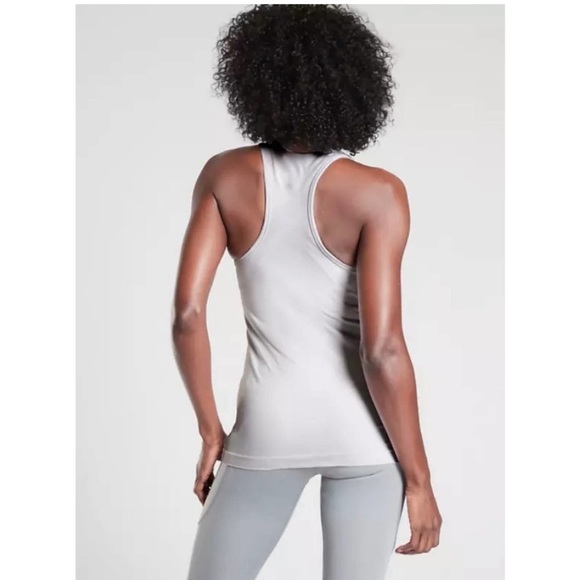 Athleta Speedlight Snake Print Blush Pink Racerback Tank Top - Picture 3 of 10